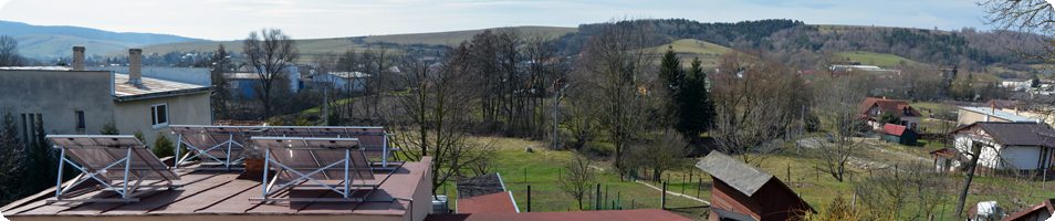 Panoramatický pohľad z meteorologickej stanice v Raslaviciach
