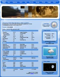 Webová šablóna meteorologickej stanice